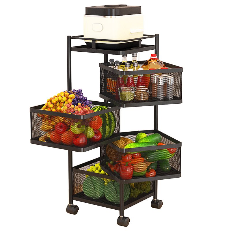 4 Layer Square Shape Kitchen Rack-P0225