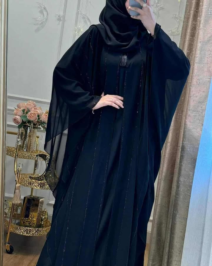 ✨ Premium Double Part Abaya – Elegance in Every Layer